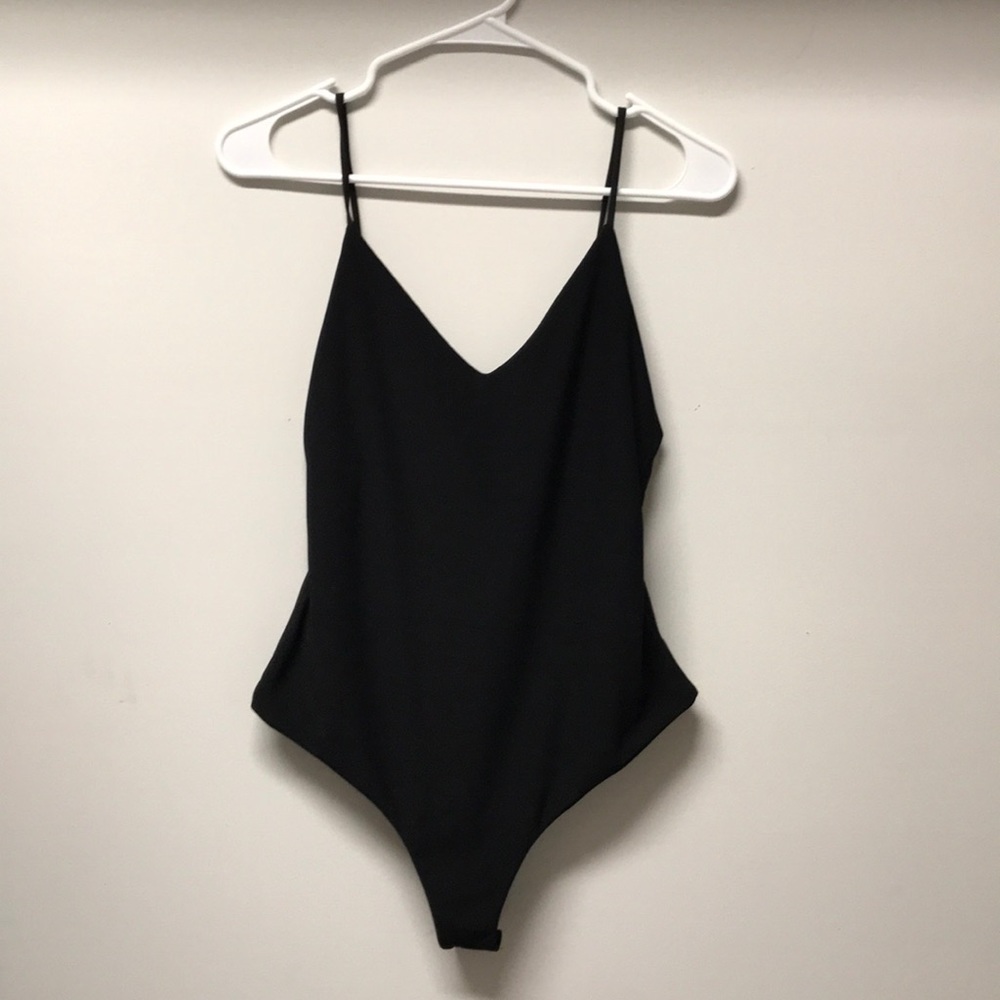 💜FINAL PRICE💜NWOT BLACK THONG BODY SUIT